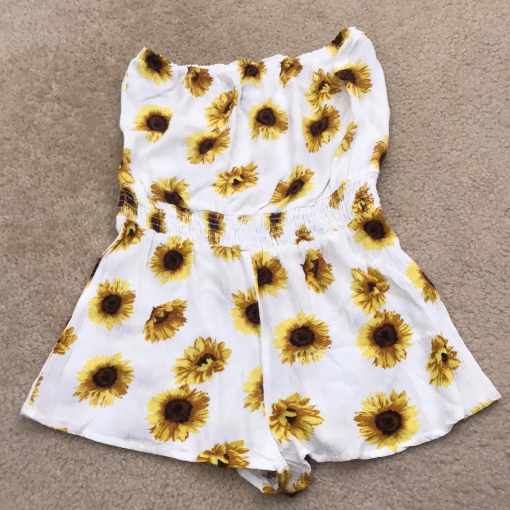 Forever 21 Sunflower Summer Romper